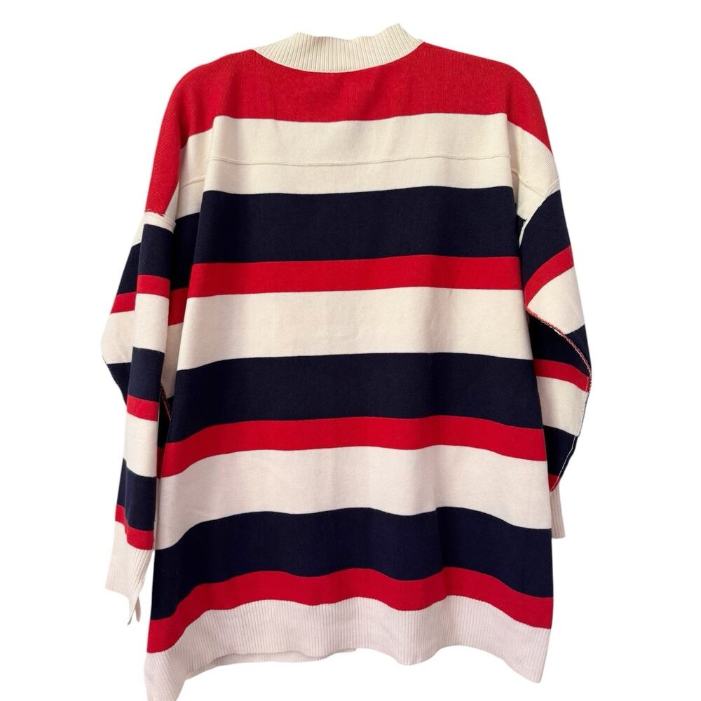 NWOT Free People League of Her Own Cardigan Sweater USA Patriotic Striped Small - Picture 3 of 11